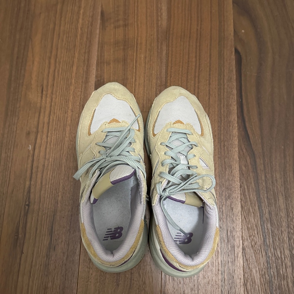New Balance Purple and Beige Sneakers